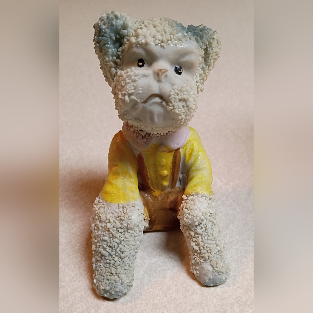 Vintage "Spaghetti" Teddy Bear Shelf Sitter Merit China Made in Japan - So Cute!